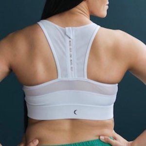 Zyia White All Star Sports Bra--XL